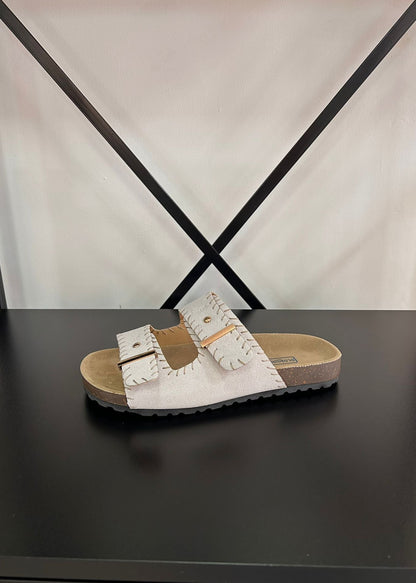 Sandalias Dos Tiras - Crudo