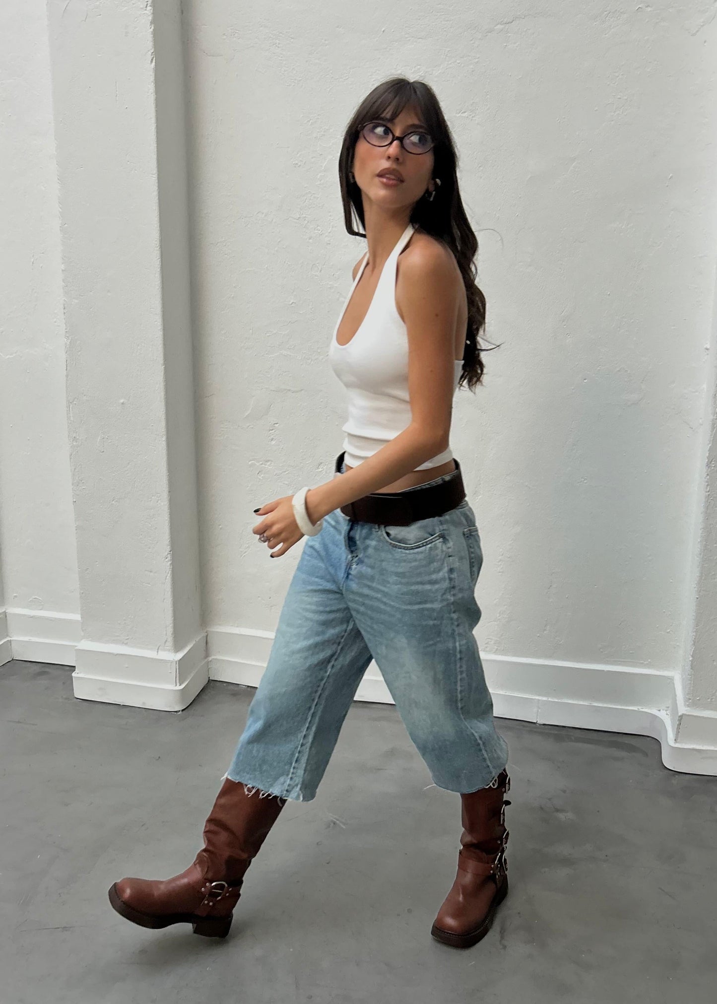 Botas Mujer Bikerboots - FULL HEBILLA MARRÓN