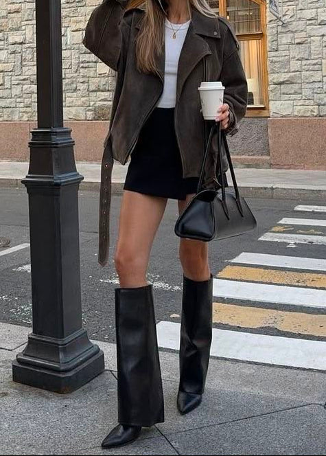Botas Mujer Negras - SHARK RECTAS