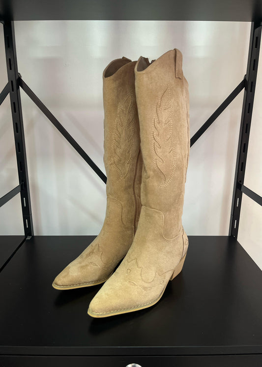 Botas Mujer Texanas - Coachella BEIGE