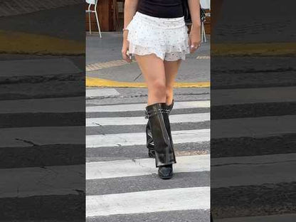 Botas Mujer SHARK HEBILLAS - NEGRO / PREVENTA