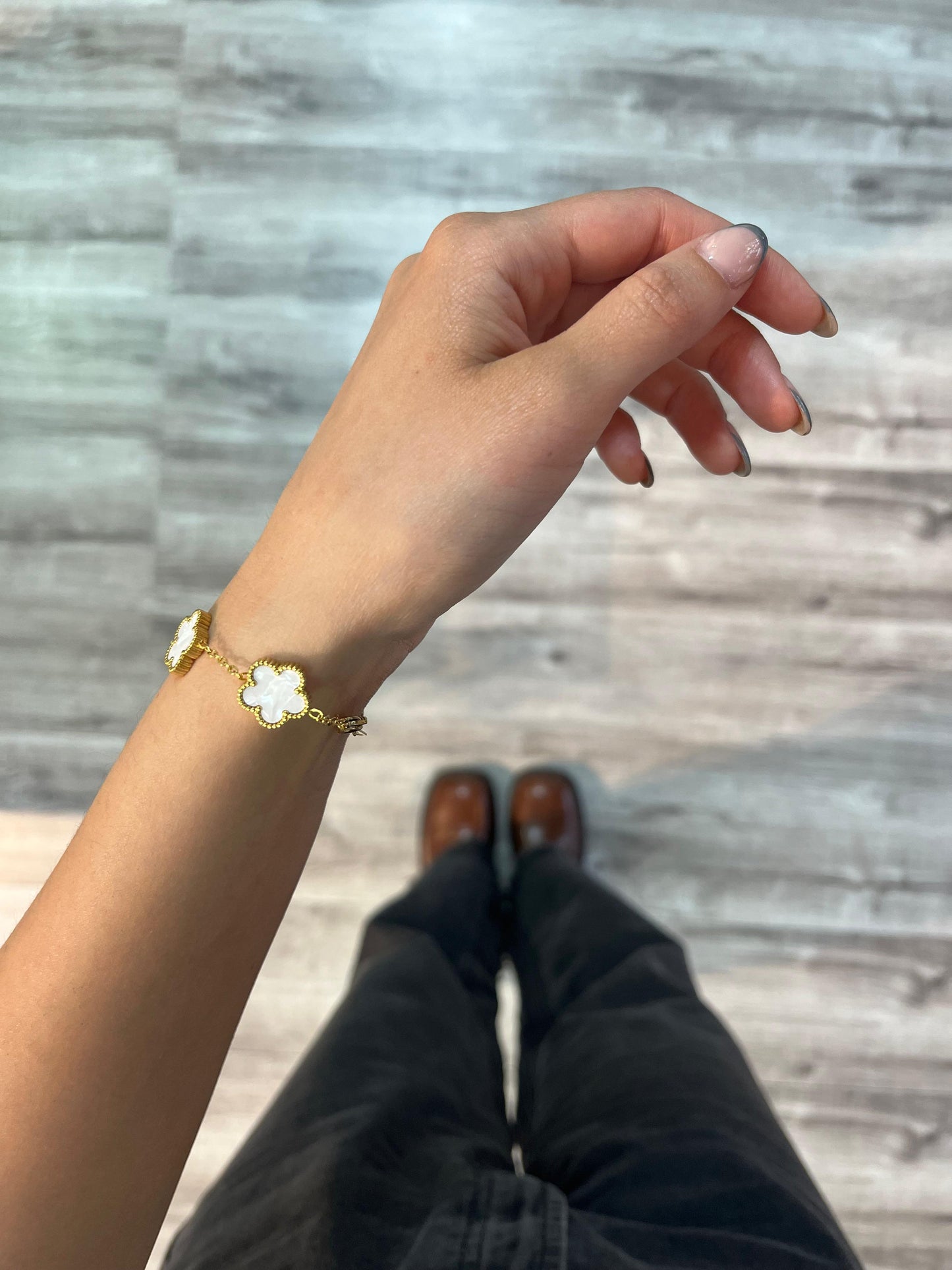 Pulsera Acero Mujer - TRÉBOLES
