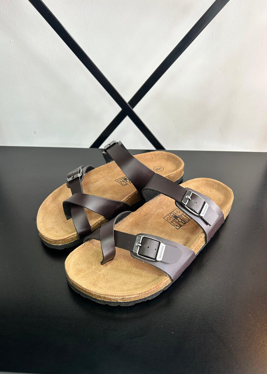 Sandalias de dedo Mujer - MARRÓN