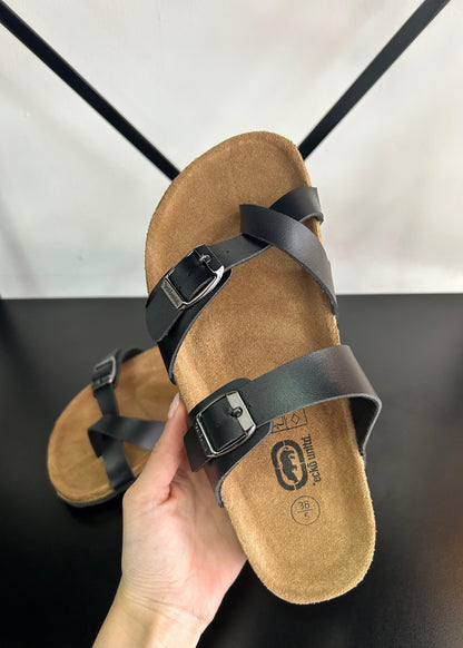 Sandalias de dedo Mujer - NEGRAS