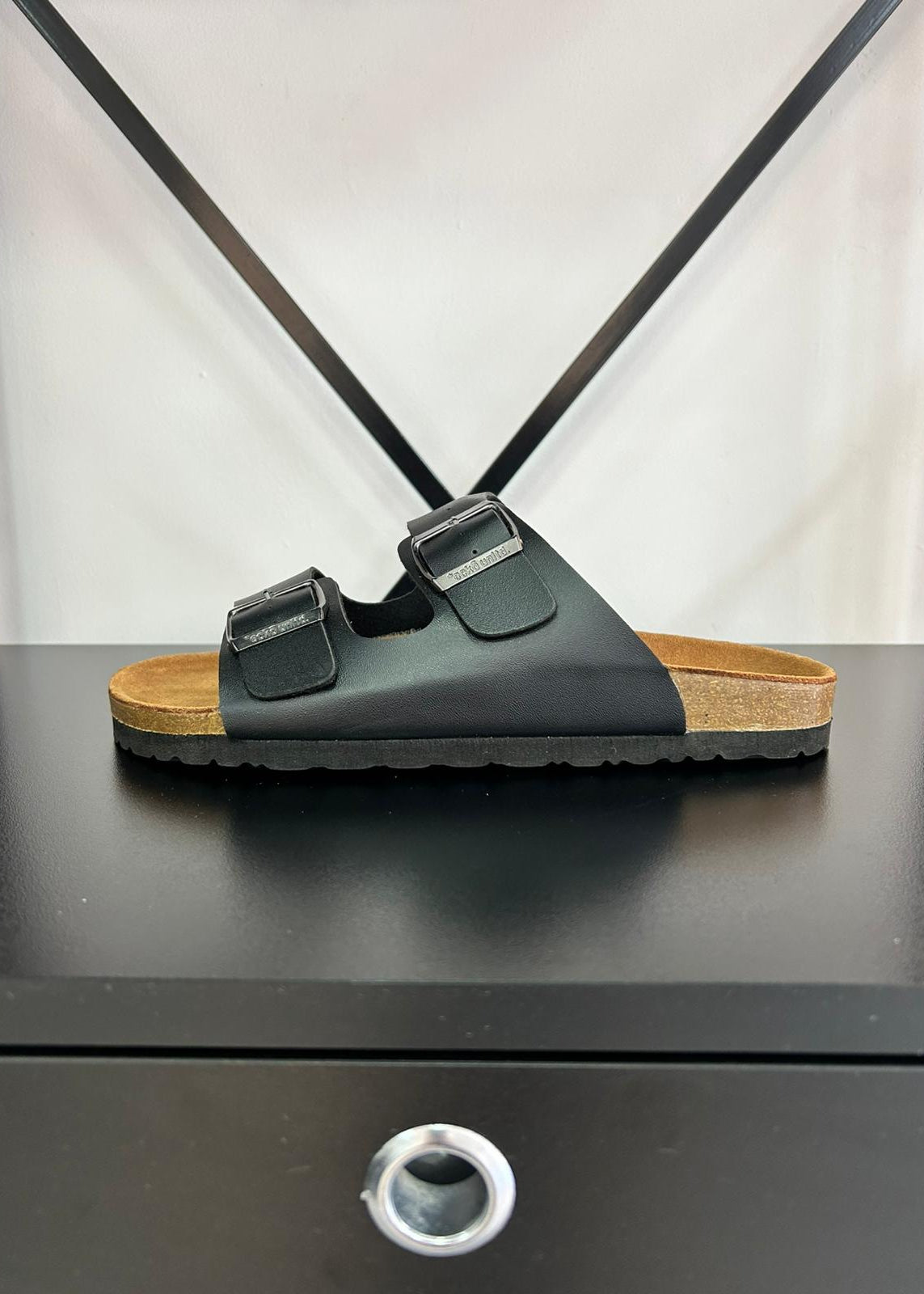 Sandalias Tiras Hombre - NEGRO