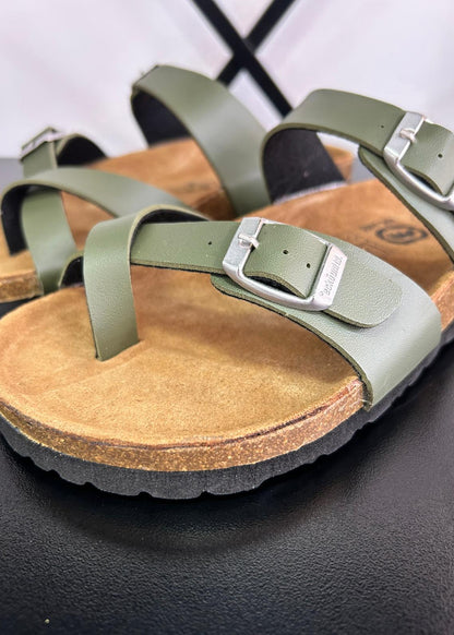 Sandalias Dedo Mujer - Verdes