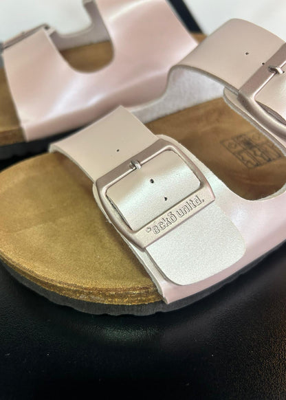 Sandalias Dos Tiras Mujer - Rosa