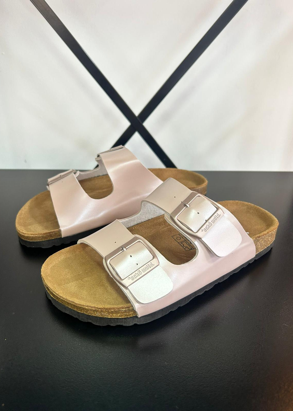 Sandalias Dos Tiras Mujer - Rosa