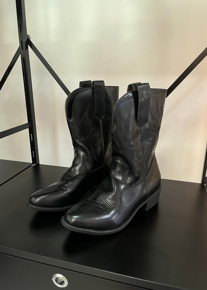 Botas TEXANA TOTAL BLACK Mujer - Negras